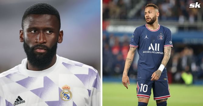 "What I do like is being aggressive" - Real Madrid star Antonio Rudiger responds to Neymar's comments about him being a scary opponent
