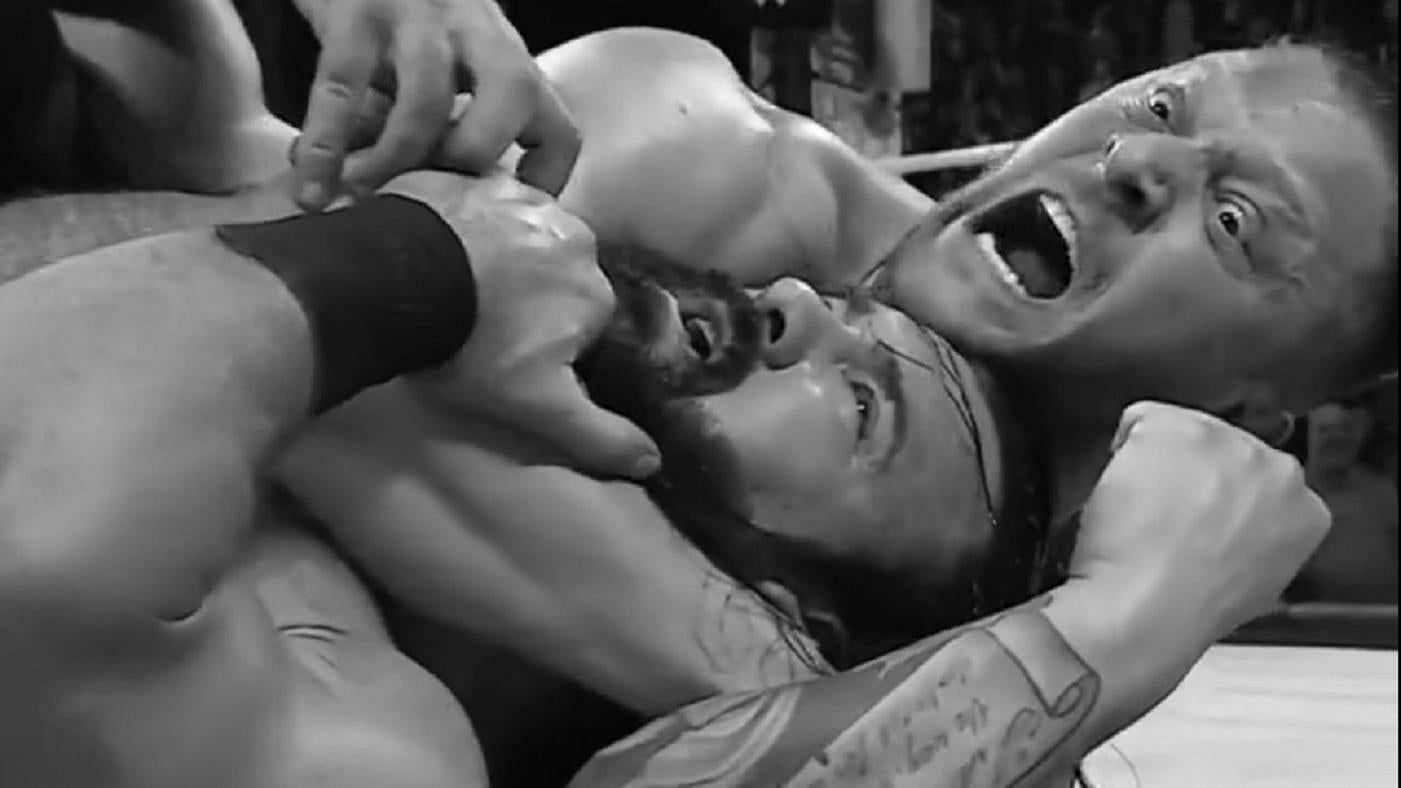 Karrion Kross is shown choking out Drew McIntyre. Could this be a small taste of what we see at Extreme Rules?