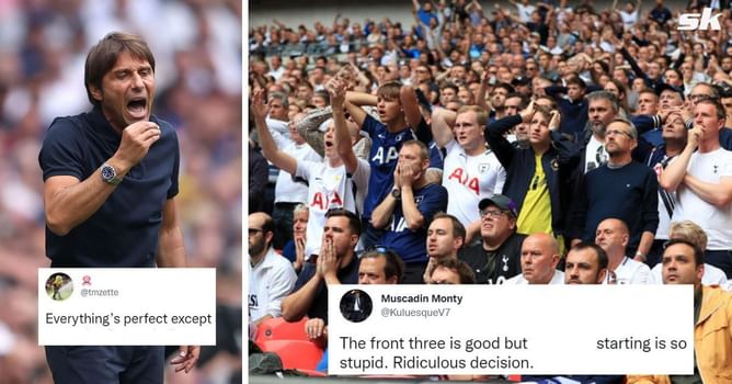 “Ridiculous decision”, “for no reason” – Tottenham fans blast ‘stupid’ move from Conte to include 26-year-old star in starting XI against Leicester