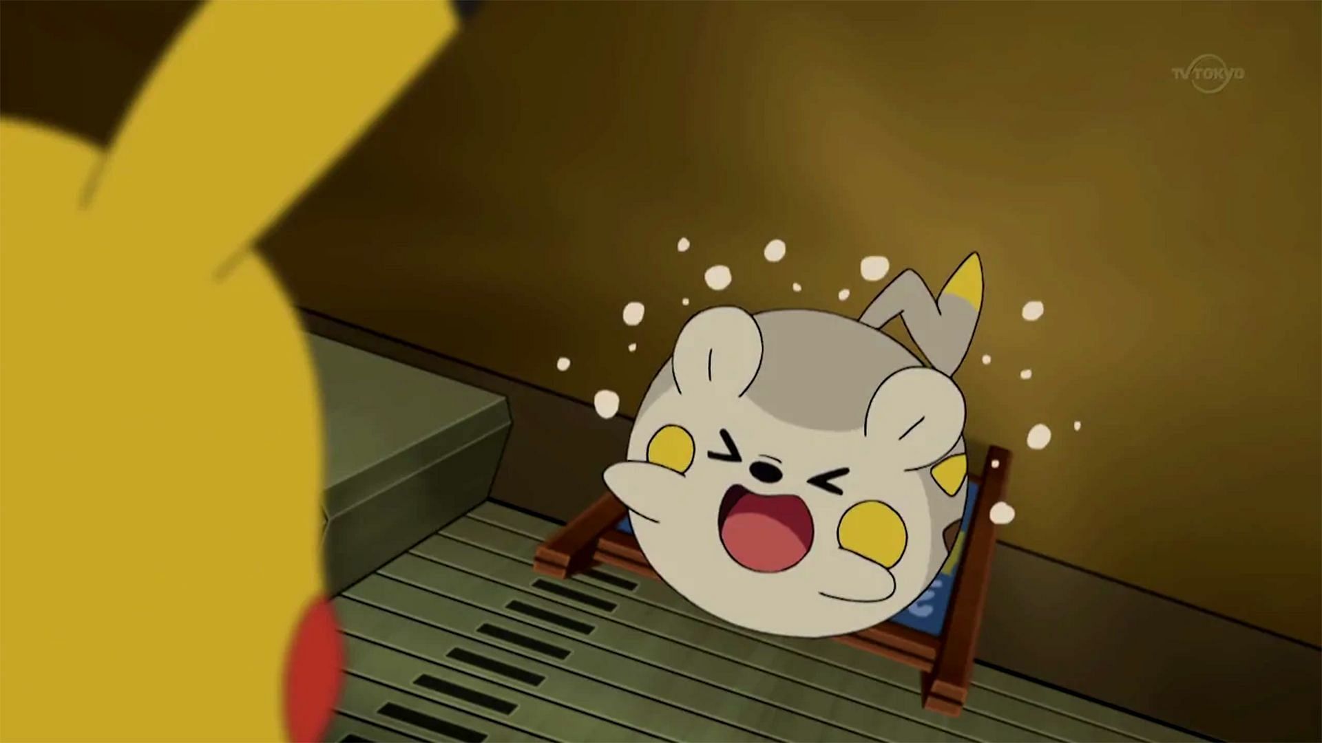 Togedemaru as it appears in the anime (Image via The Pokemon Company)