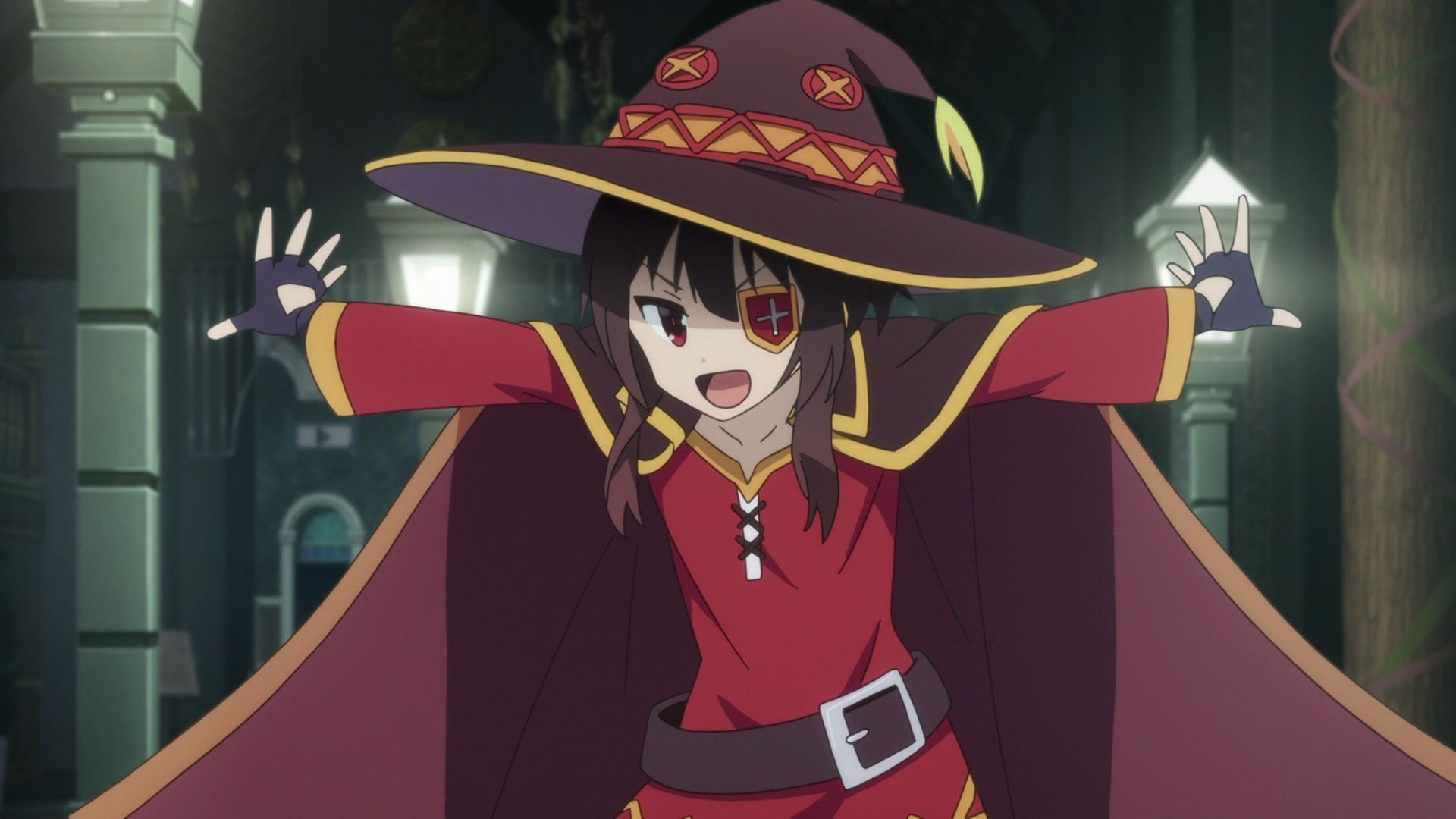 Megumin posing (Image via Studio Deen)