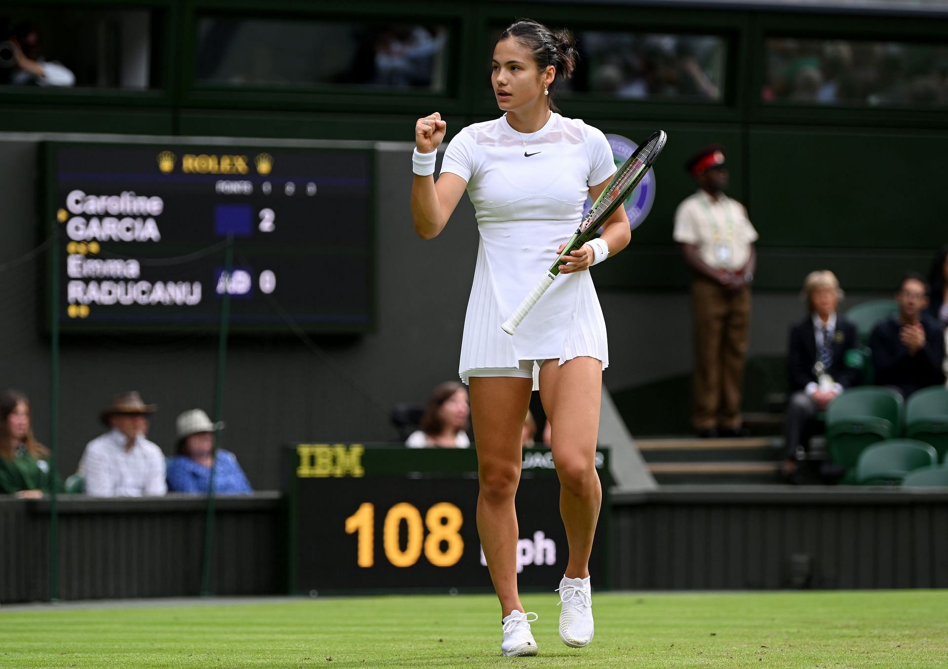 Emma Raducanu at the 2022 Wimbledon Championships.