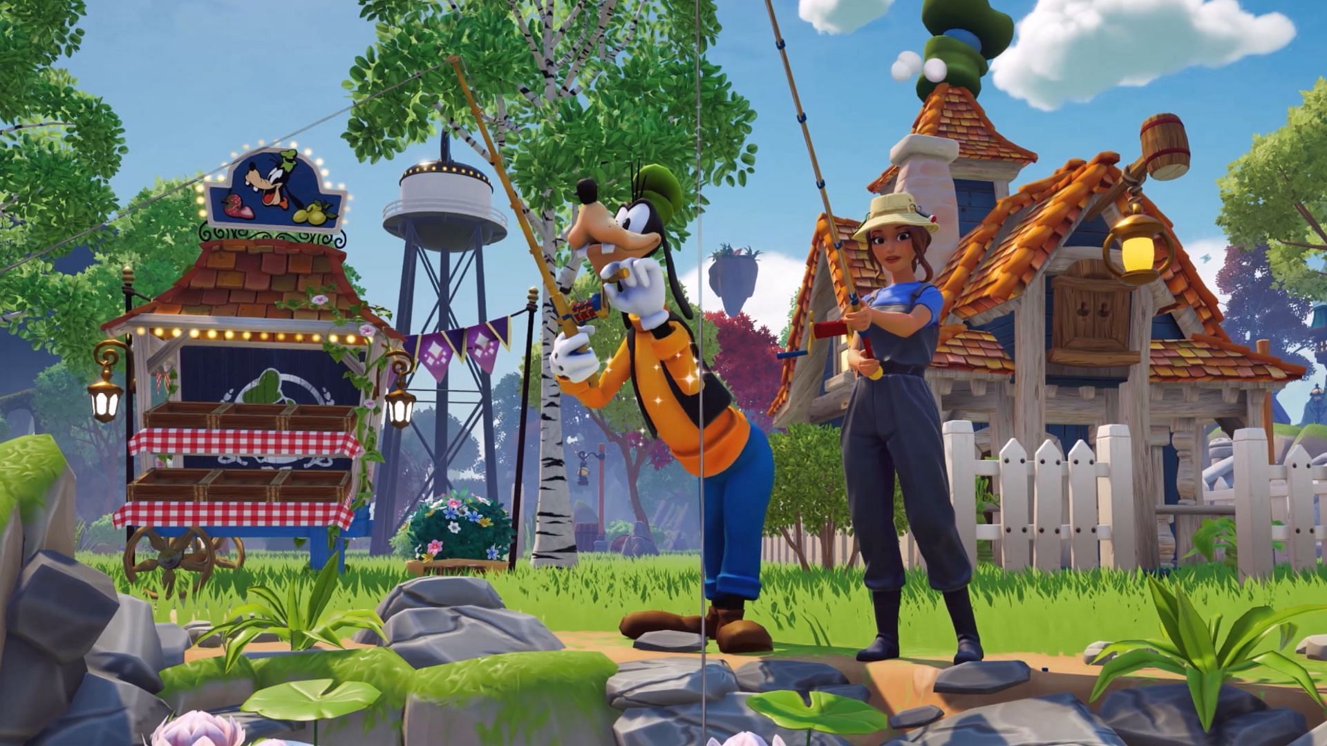 Fishing with Goofy (Image via YouTube - Mirraj Gaming)