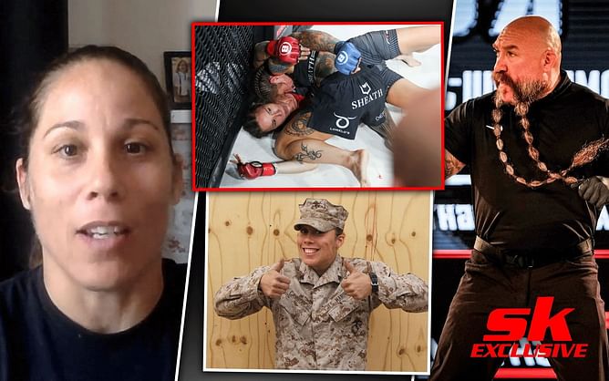 "Marine to marine, we're way tough on each other" - Liz Carmouche dismisses idea that Mike Beltran awarded her early stoppage because they both served in US Marines