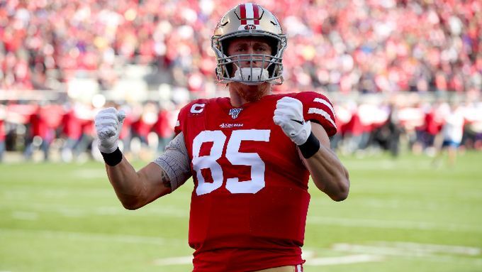 49ers' George Kittle idled by groin injury, start vs. Steelers at risk