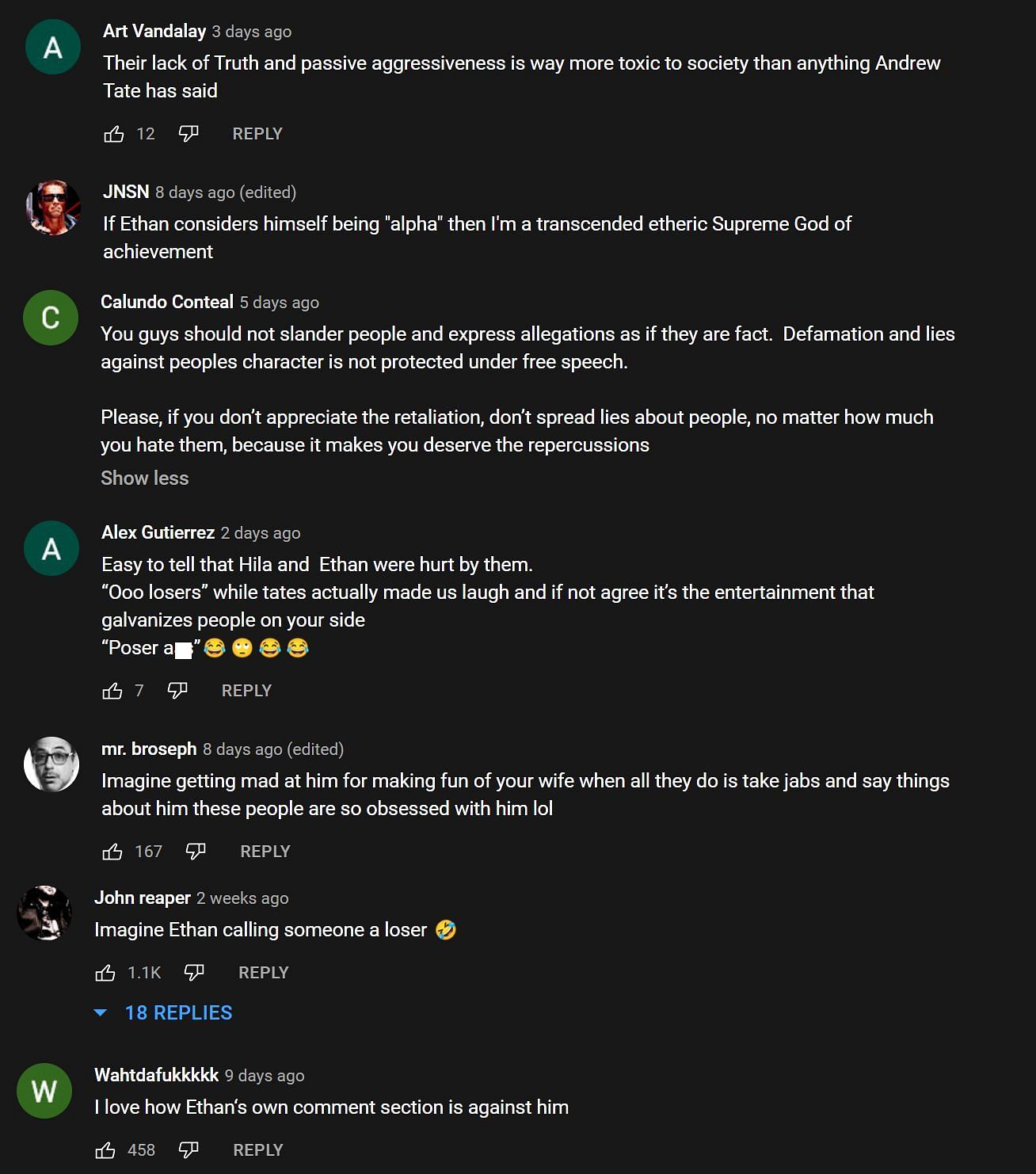 Fans react to the drama (Image via YouTube/H3 Podcast Highlights)