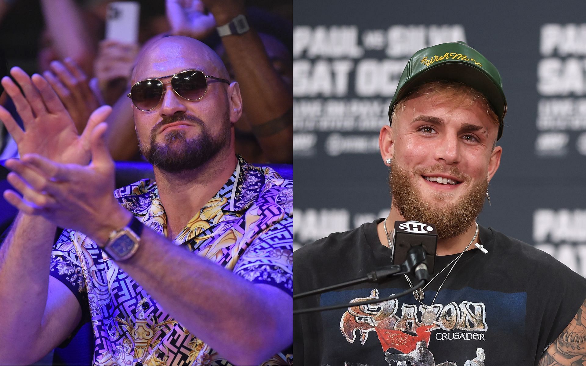 Tyson Fury (left) and Jake Paul (right) (Image credits Getty Images)