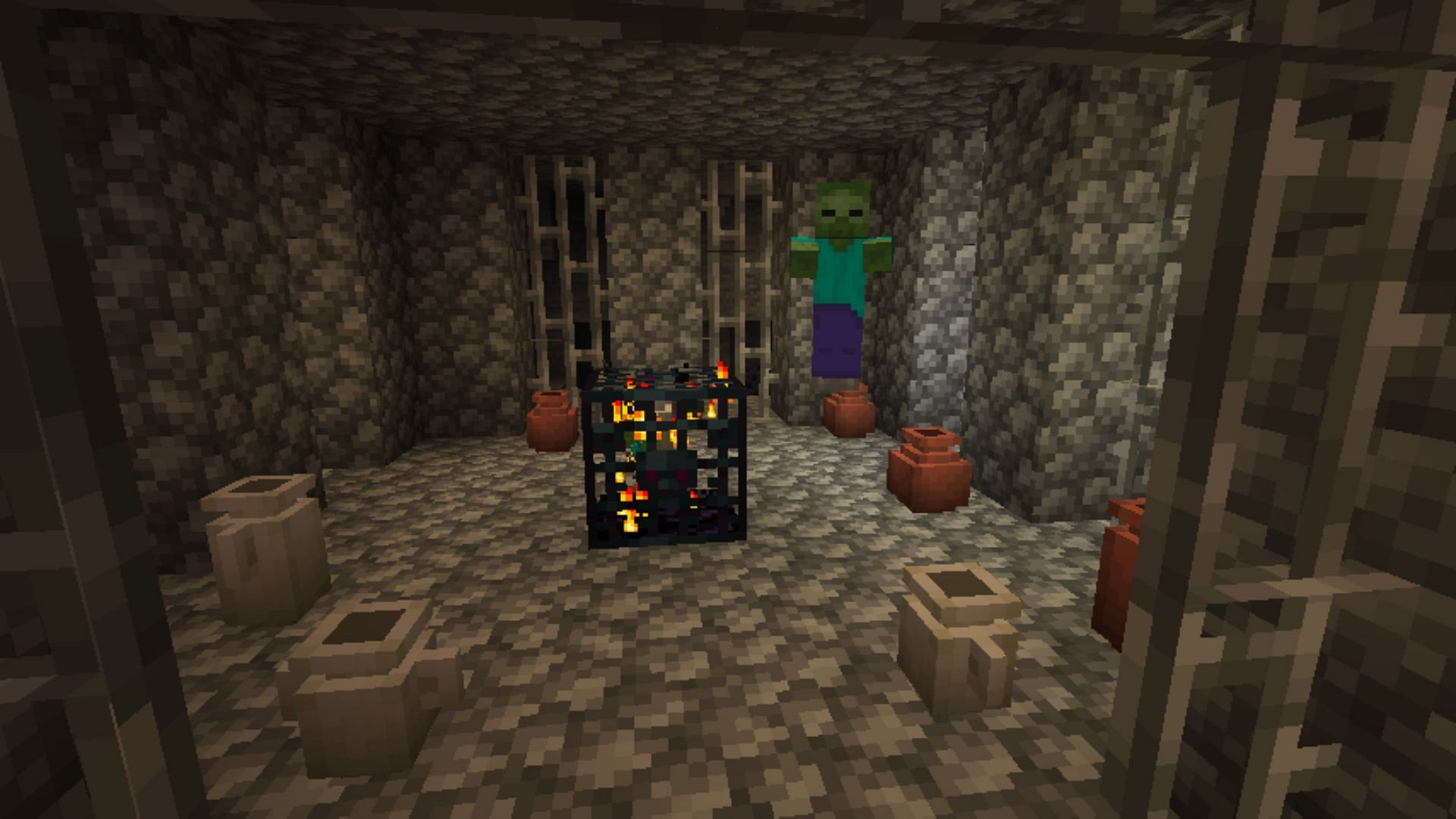 A new dungeon from the Extended Caves mod (Image via Minecraft)