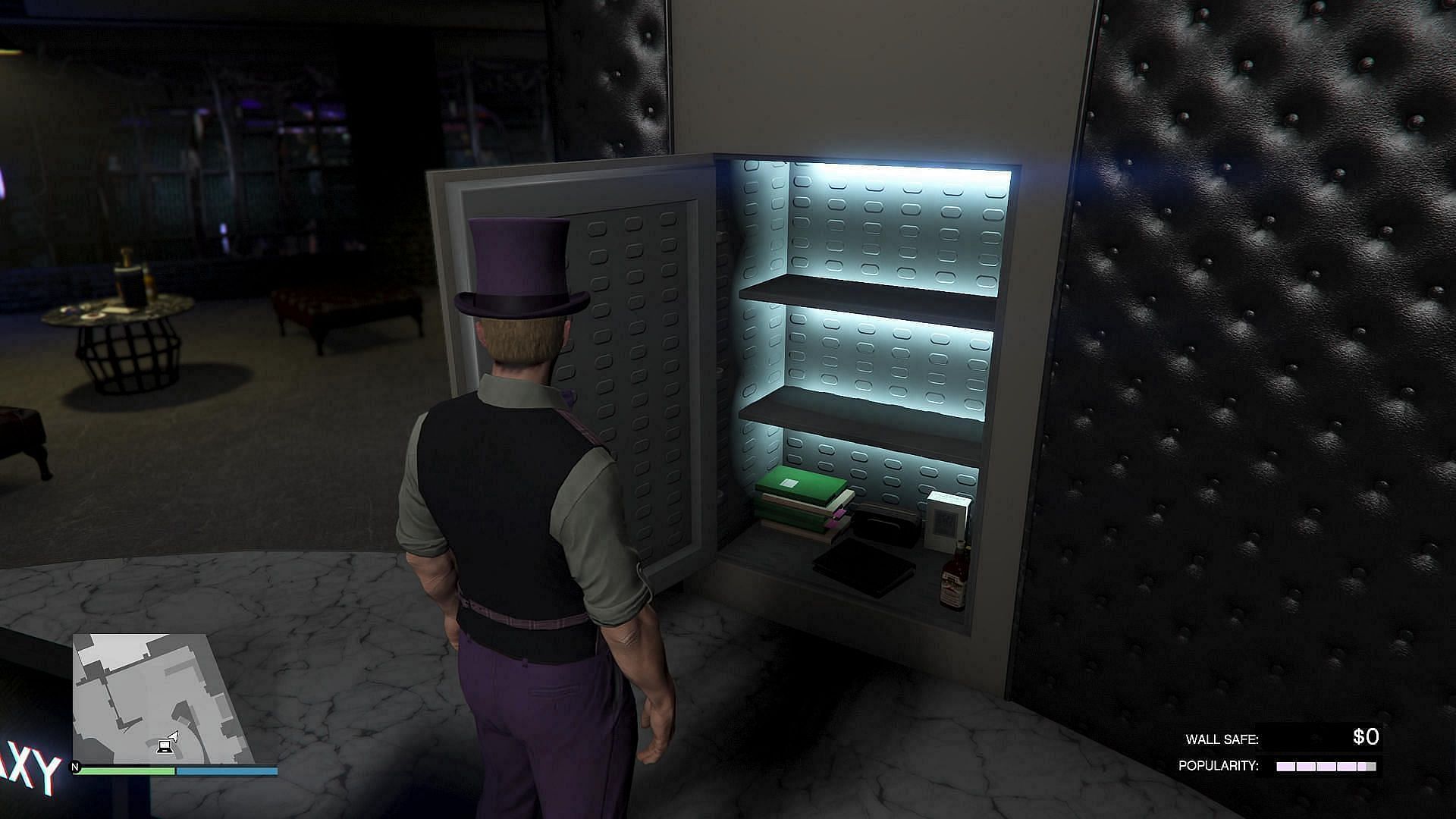 The Nightclub&#039;s safe (Image via Rockstar Games)