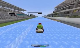 Minecraft Redditor creates boat race course using ice blocks