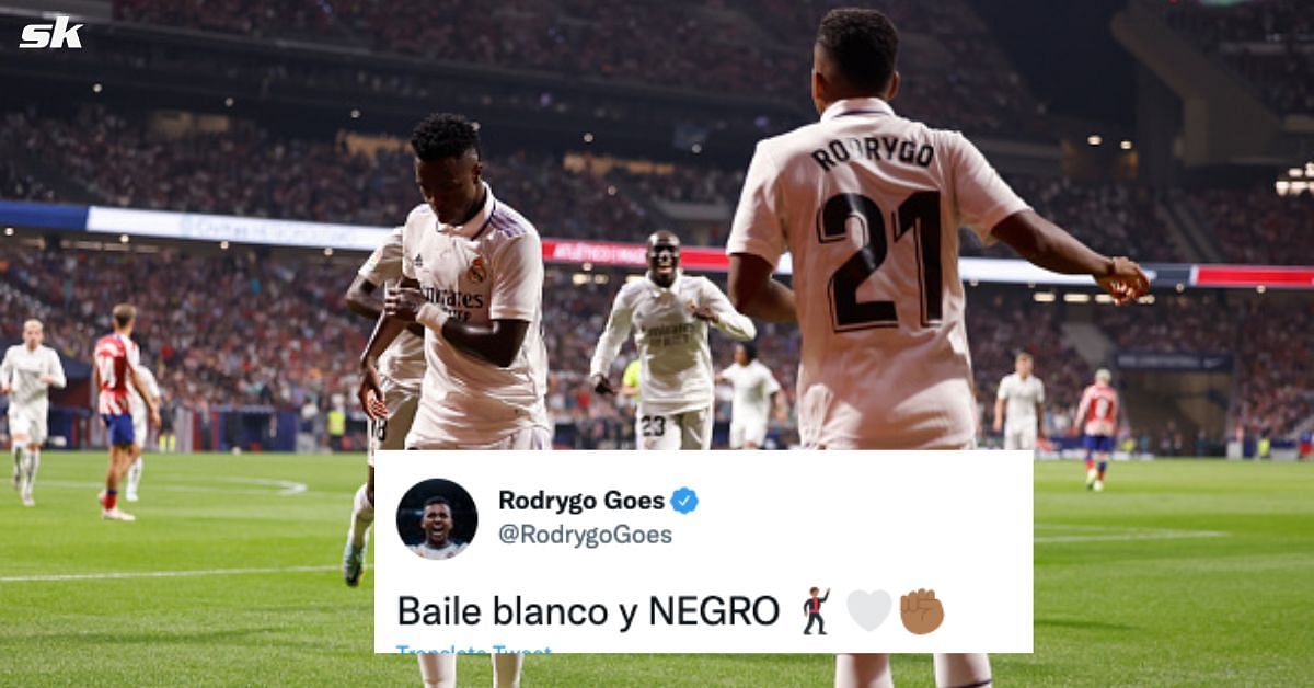 Real Madrid players react to victory in Madrid derby