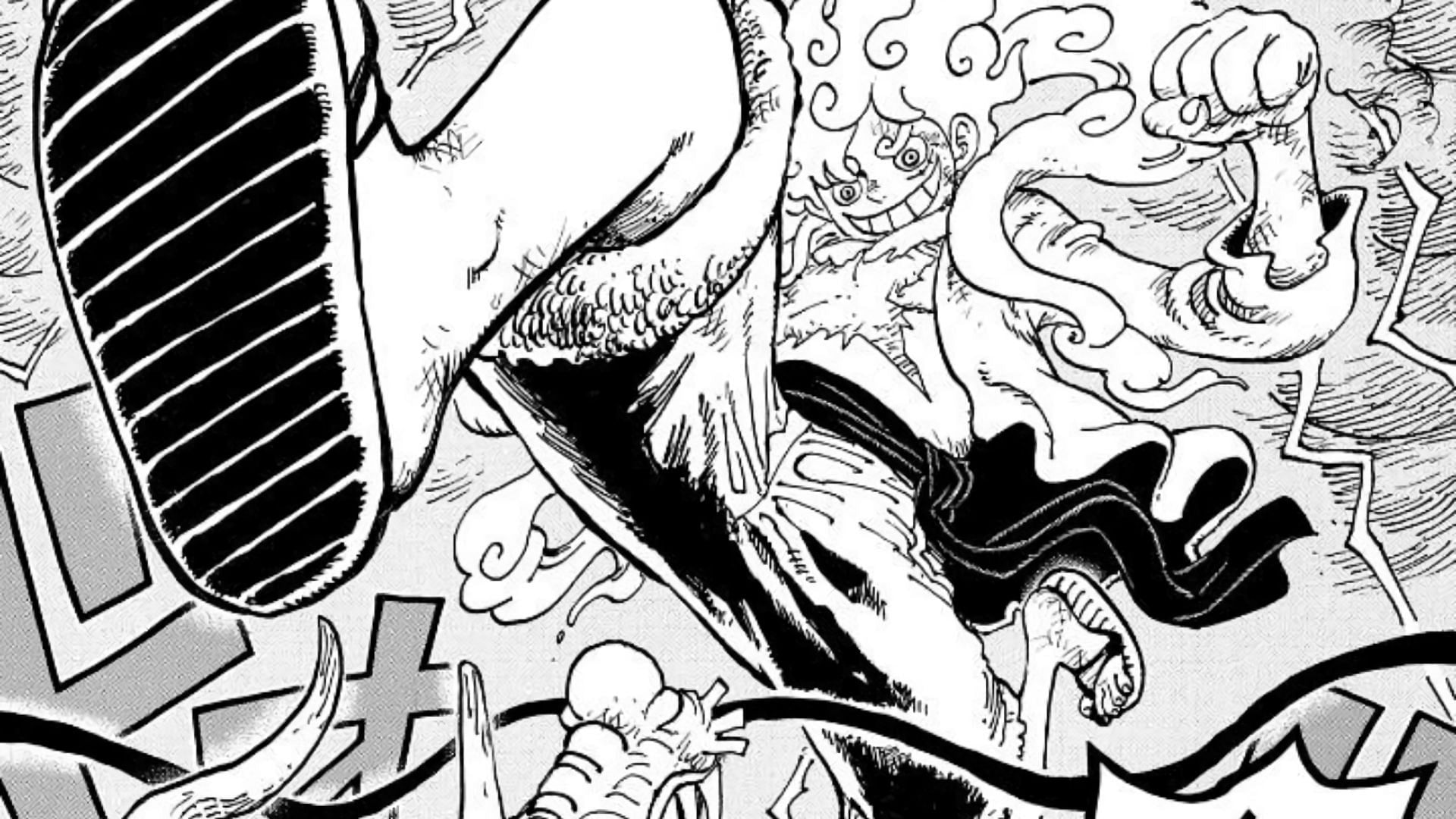 Luffy in Gear V form (Image via Shueisha)