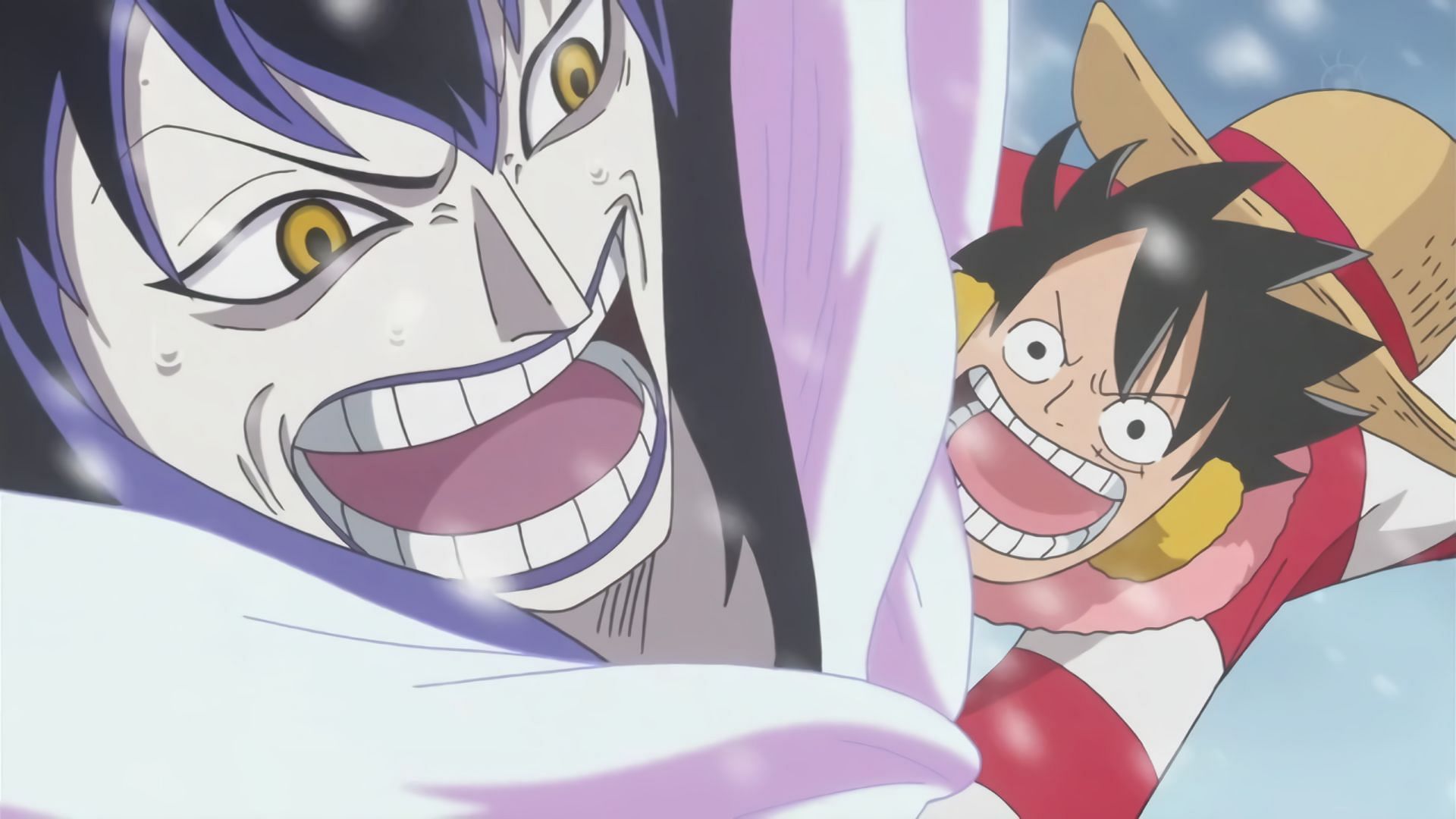 Luffy and Cesar as seen in One Piece (Image via Toei Animation)