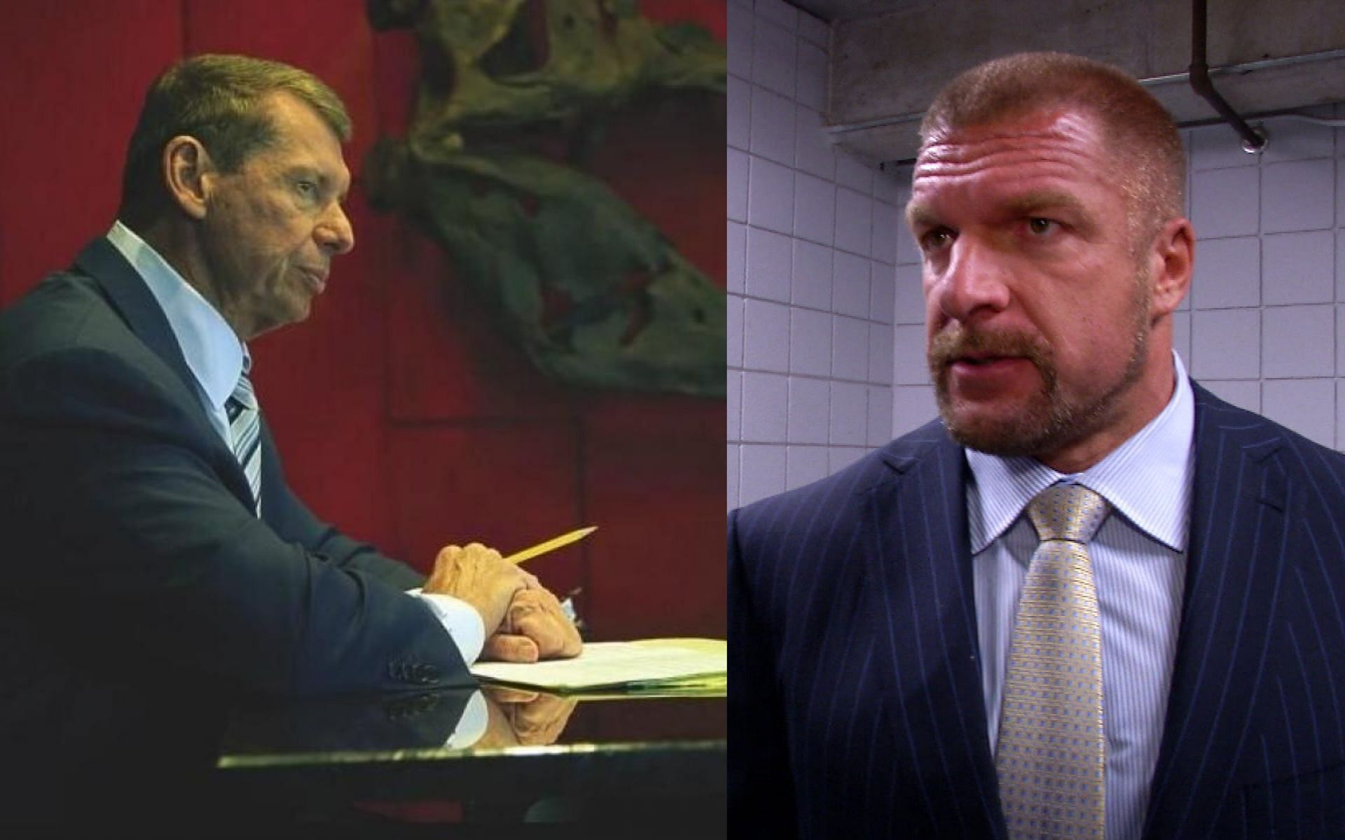 WWE personalities, Triple H and Vince McMahon