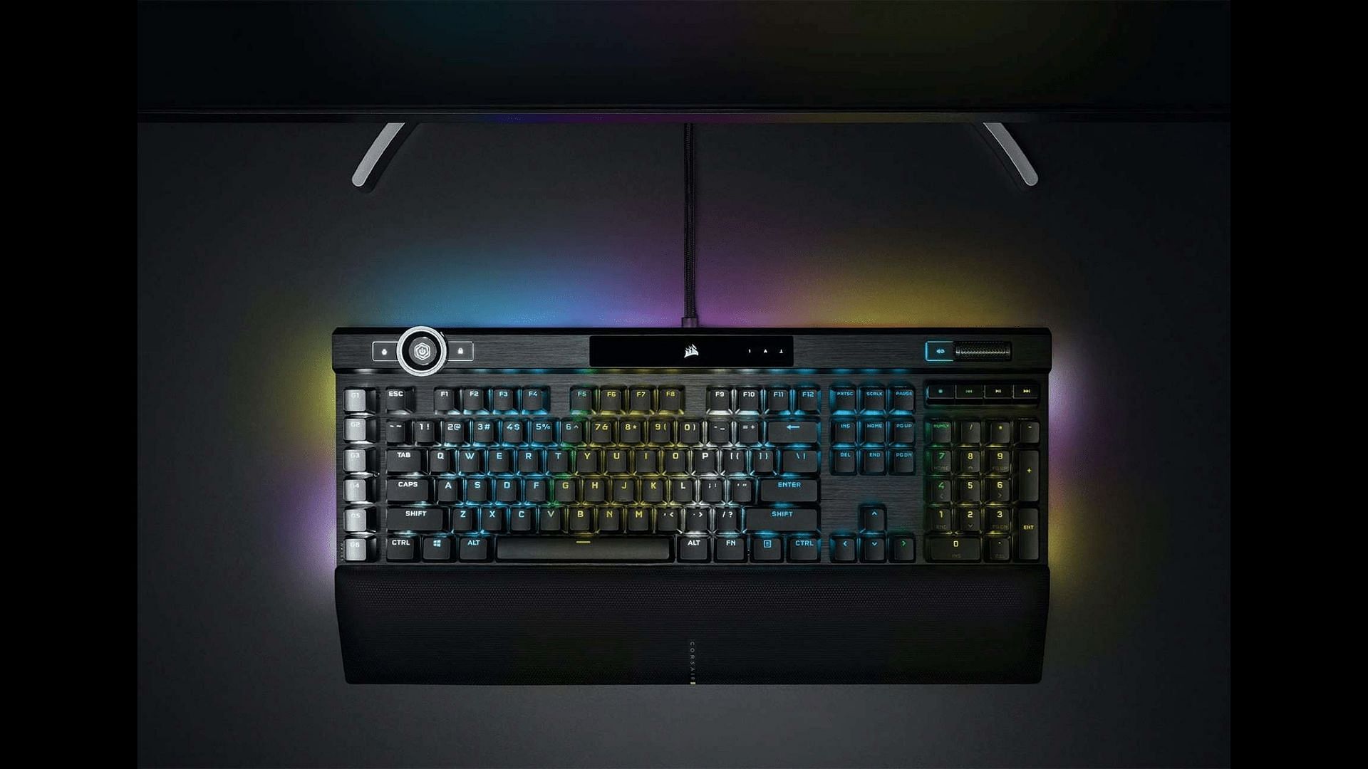 Corsair K100 RGB using Cherry MX Speed Silver Switches (Image via Corsair)