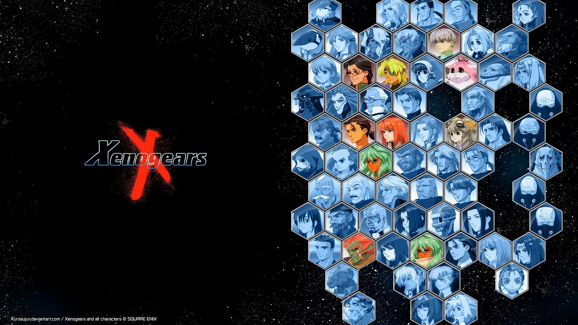 There are plenty of unlockable characters in Xenogears (Image via Square)
