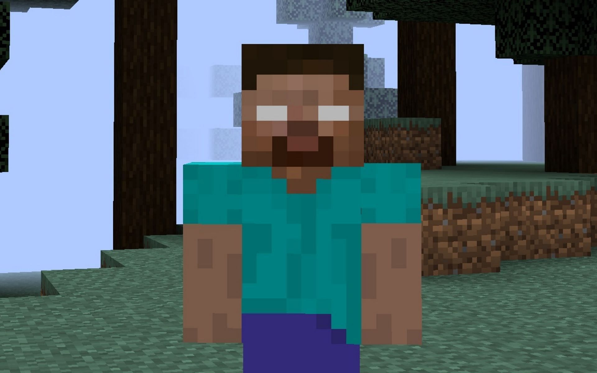 Herobrine is arguably the most controversial and scariest creature in Minecraft (Image via Mojang)