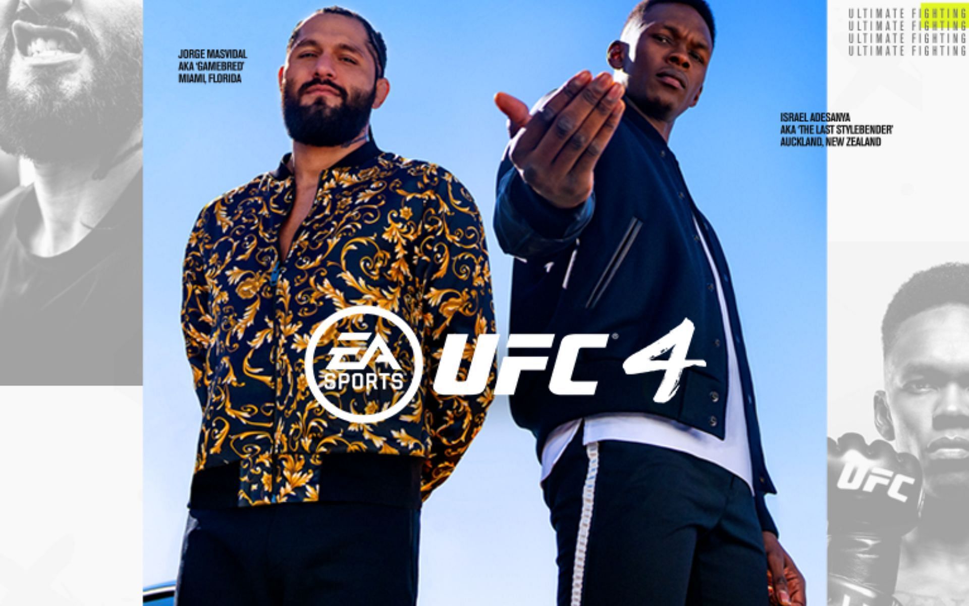 Jorge Masvidal and Israel Adesanya on the cover of UFC 4