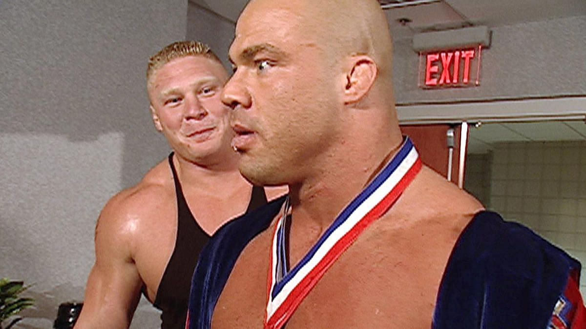 Lesnar and Angle had a memorable rivalry in WWE