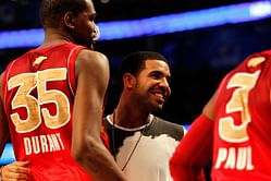Video: Kevin Durant spotted partying it up with Drake at a birthday dinner