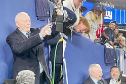WATCH: Jerry Jones struggles to take a selfie in hilarious fashion as security guard comes in to save the day