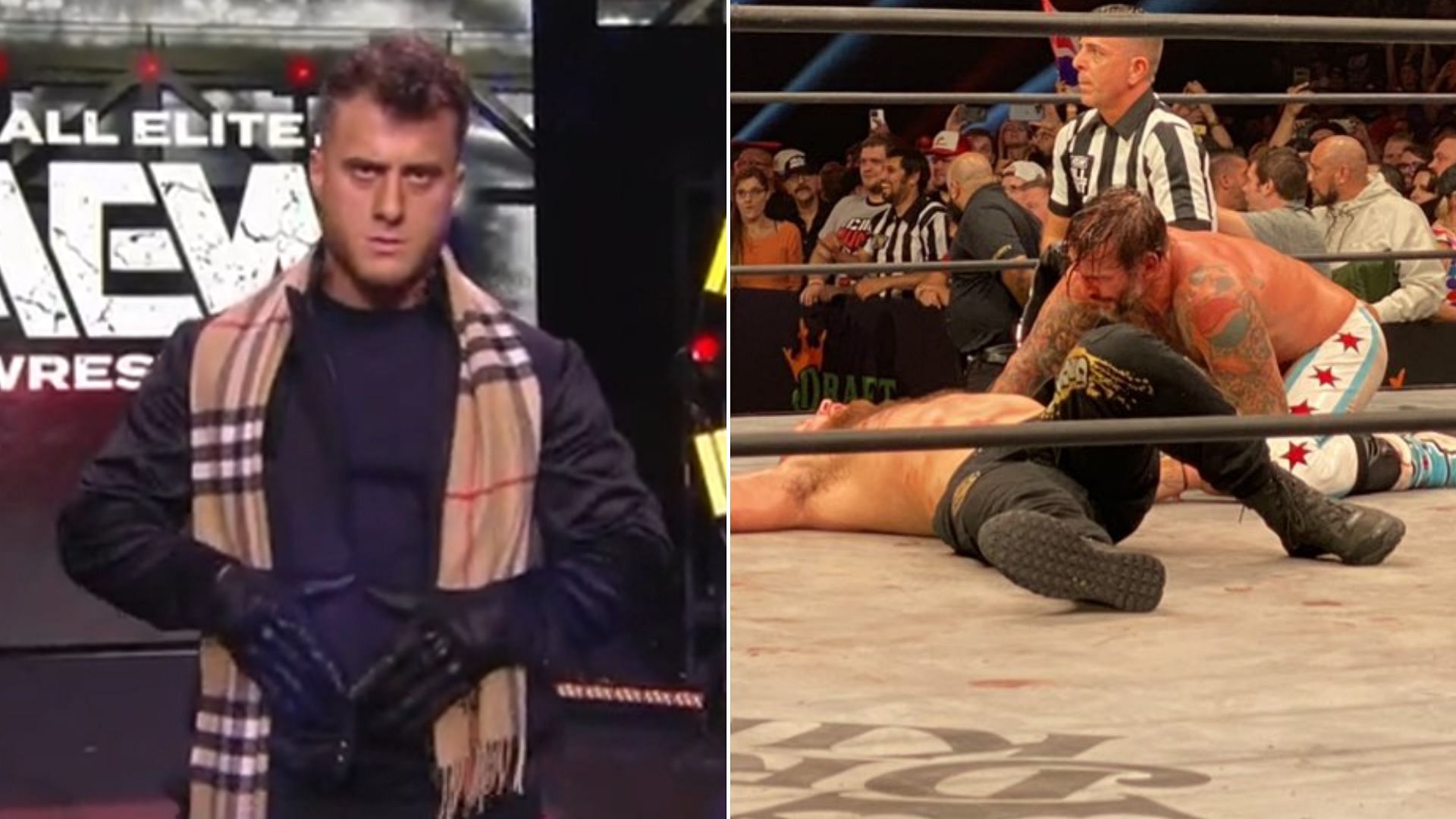 MJF made his return at AEW All Out, CM Punk fought Jon Moxley for the world title (Pic courtesy: @bryanalvarez)