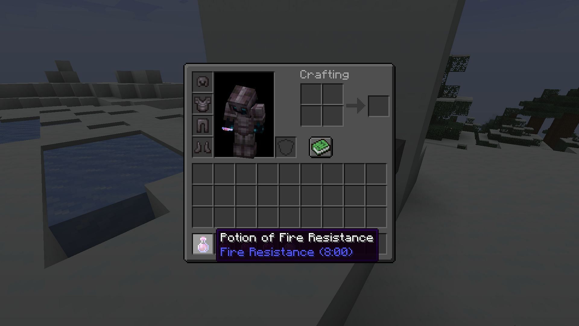 Potion of Fire Resistance to prevent any burning damage in Minecraft (Image via Mojang)
