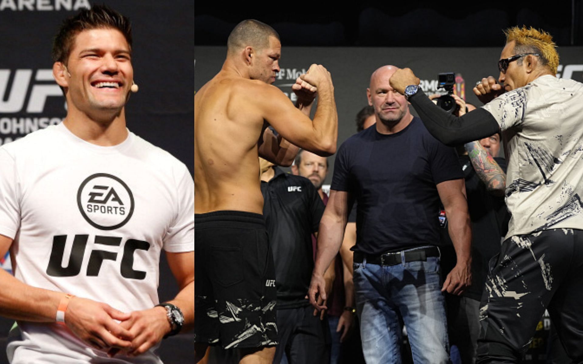 Josh Thomson (left), Nate Diaz vs. Tony Ferguson (right)