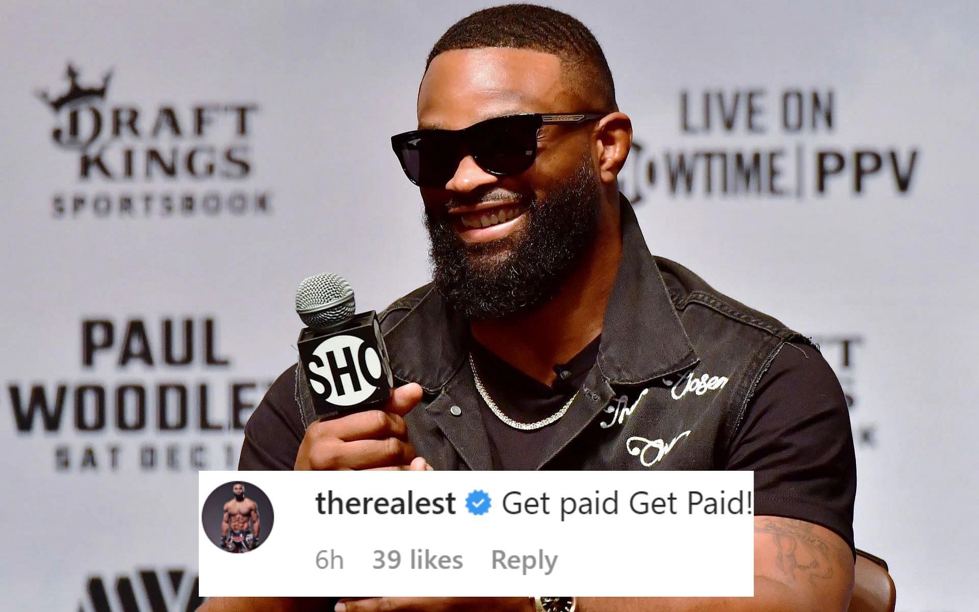 Tyron Woodley comments on post about Nate Diaz