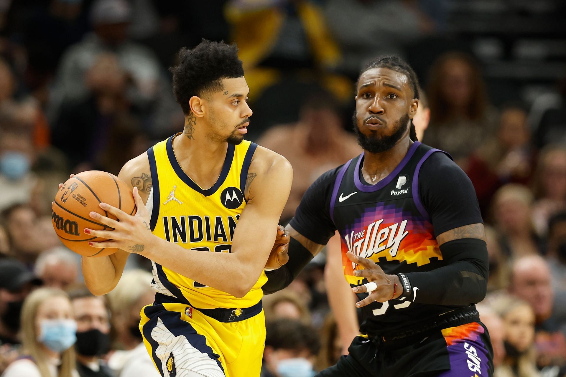 Jeremy Lamb in action for the Indiana Pacers in an NBA game.