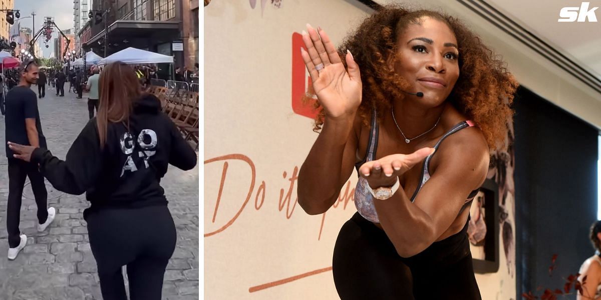 Serena Williams dances to Lil Nas X during Vogue rehearsal at New York Fashion Week after retirement