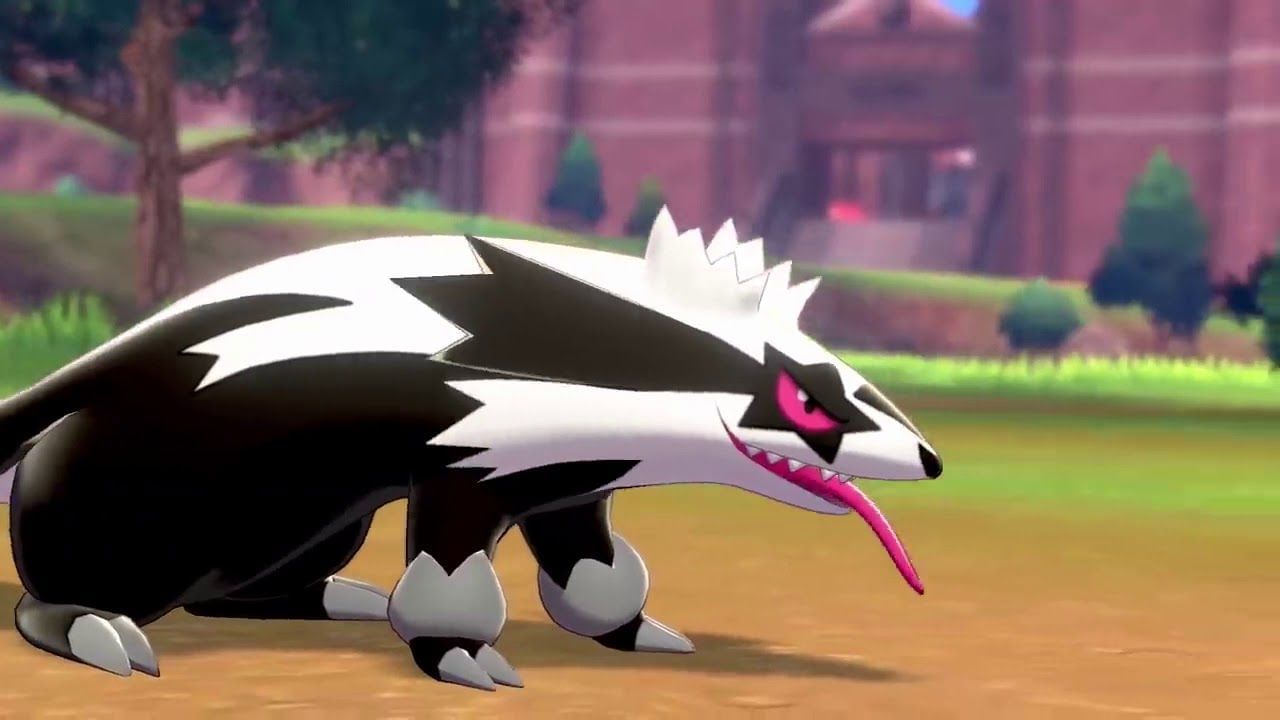 A look at Galarian Linoone in Pokemon Sword and Shield (Image via Game Freak)