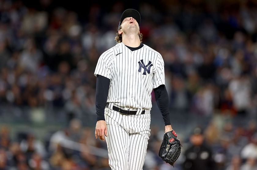 Yankees' Gerrit Cole upset by four-minute delay to start game