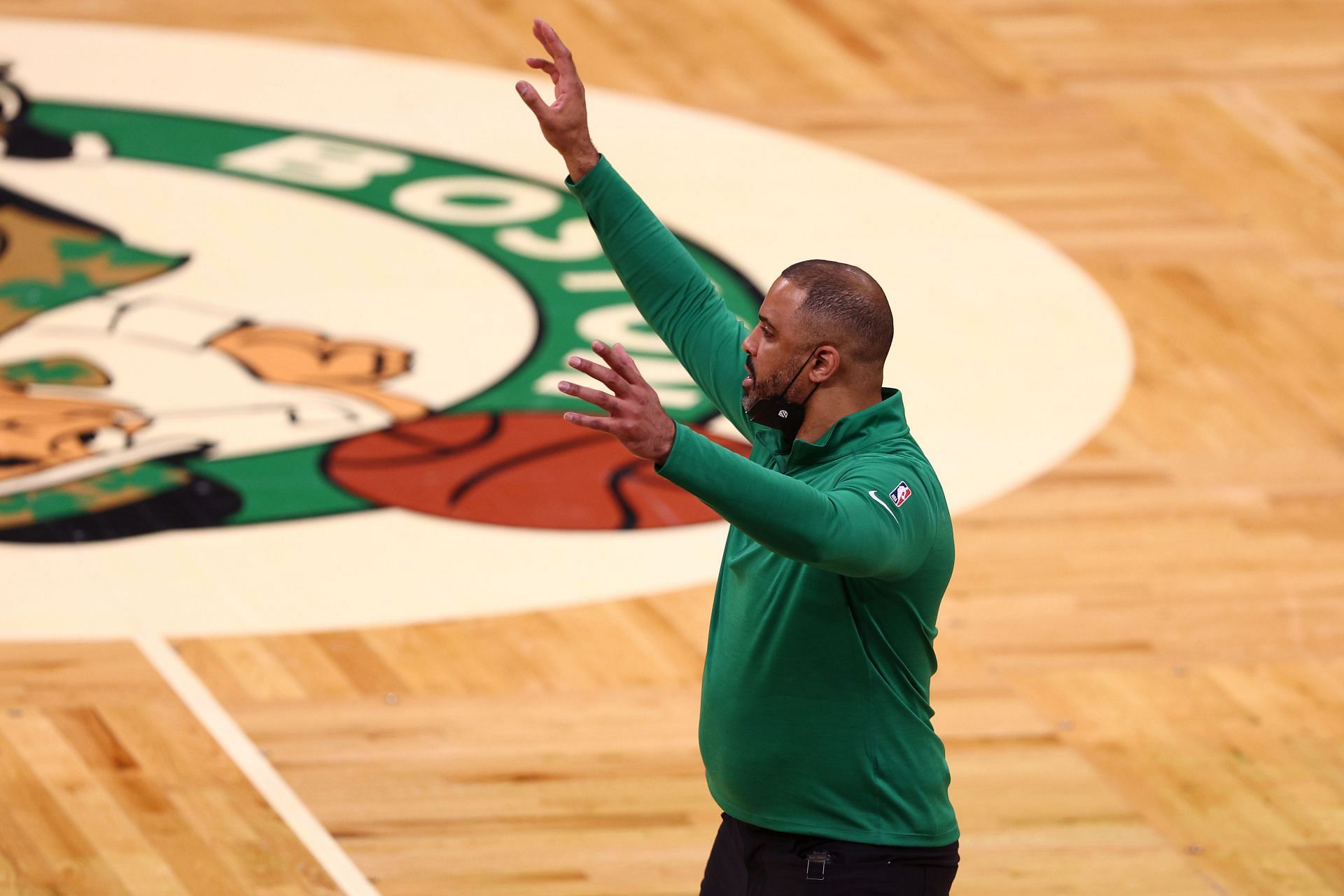 Boston Celtics coach Ime Udoka during the 2022 NBA Finals.