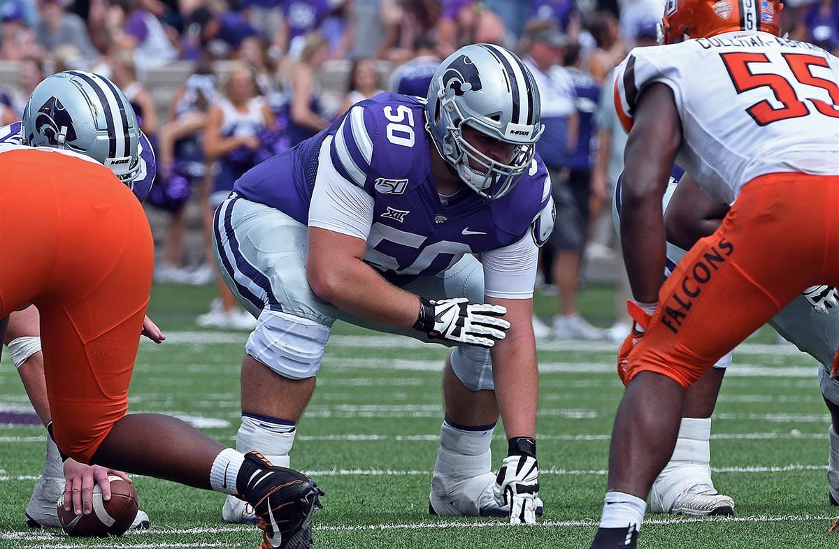 Kansas State offensive guard Cooper Beebe