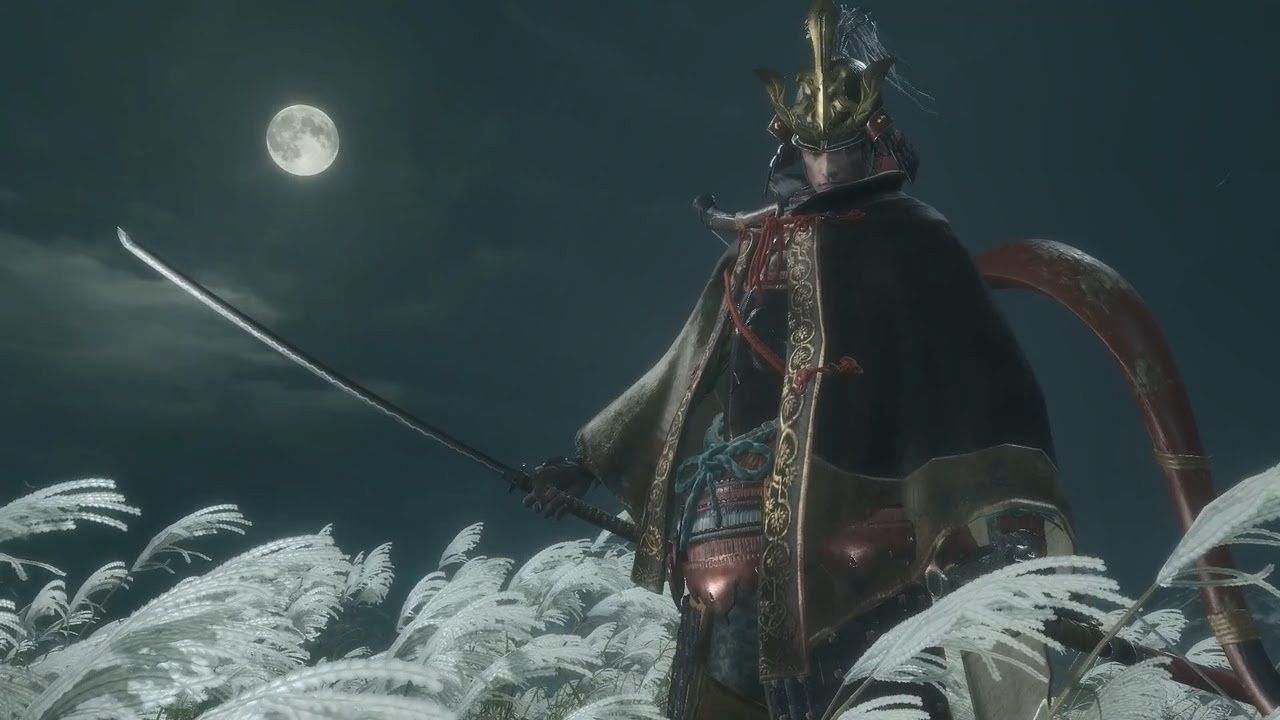 Genichiro Ashina, the first main boss of Sekiro (Image via FromSoftware)