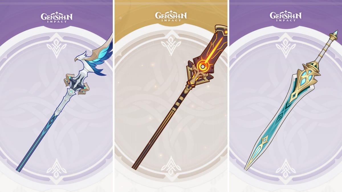Genshin Impact reveals Cyno's signature polearm and two new 4stars
