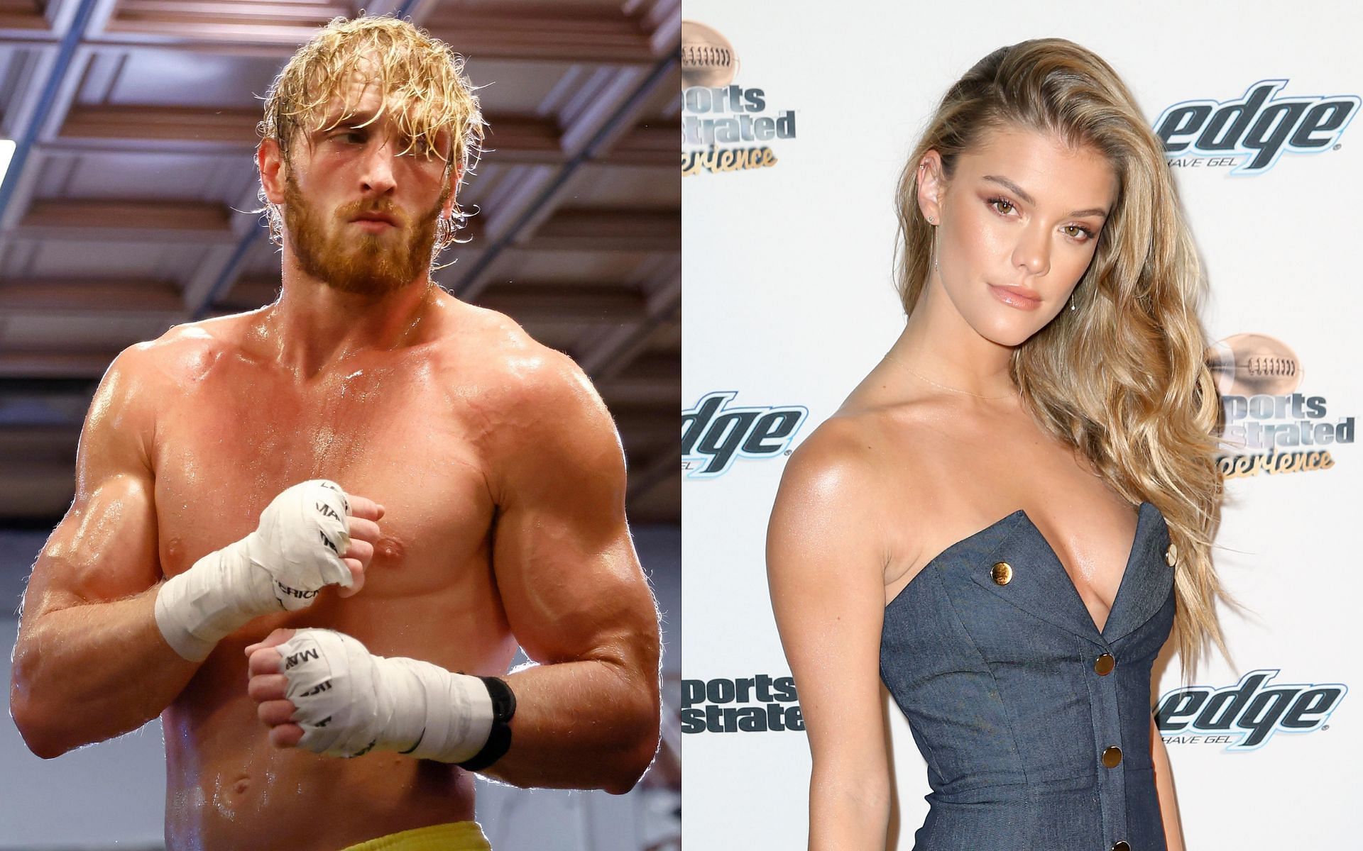 Logan Paul (left) and Nina Agdal (right) (Image credits Getty Images)