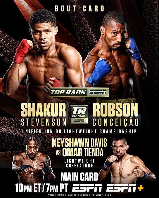 Boxing New: Shakur Stevenson vs. Robson Conceicao full details