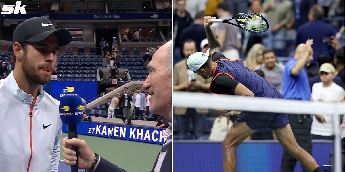 Karen Khachanov defeated Nick Kyrgios in the 2022 US Open quarterfinals.