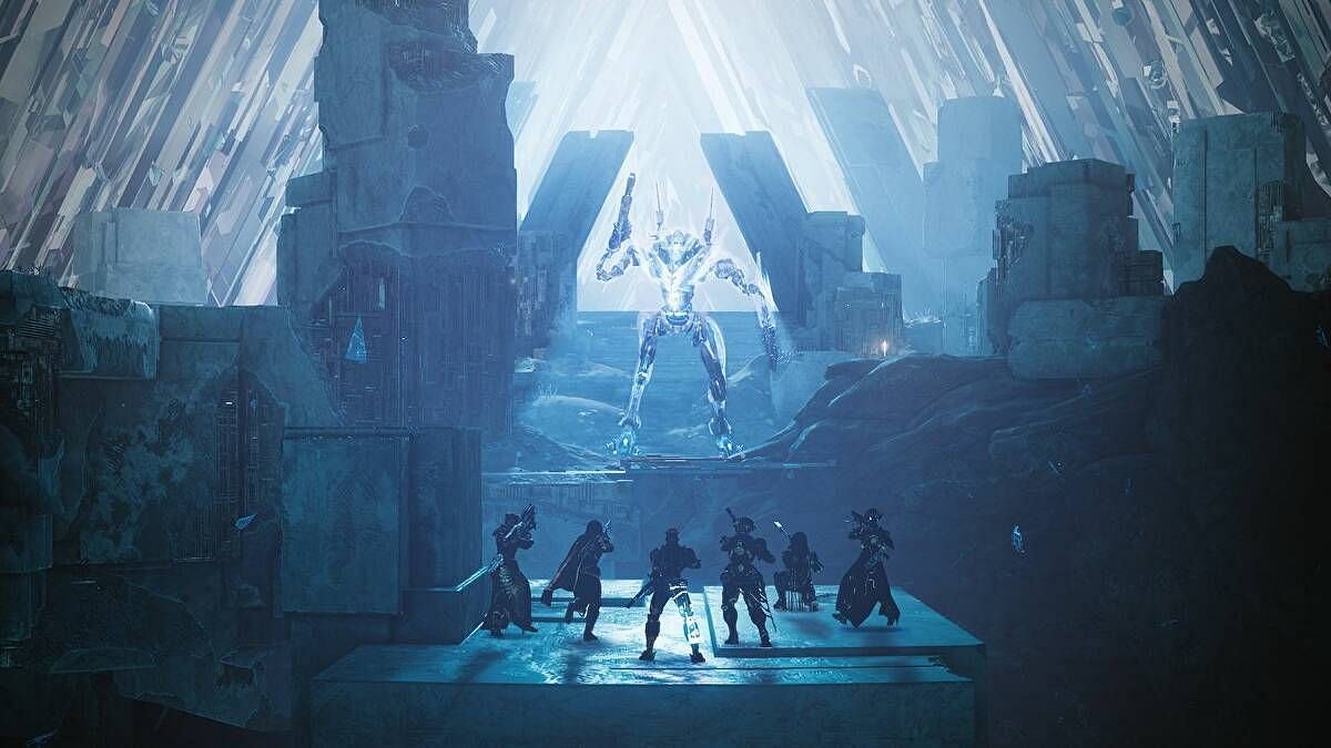 Destiny 2 Vault of Glass boss room (Image via Bungie)