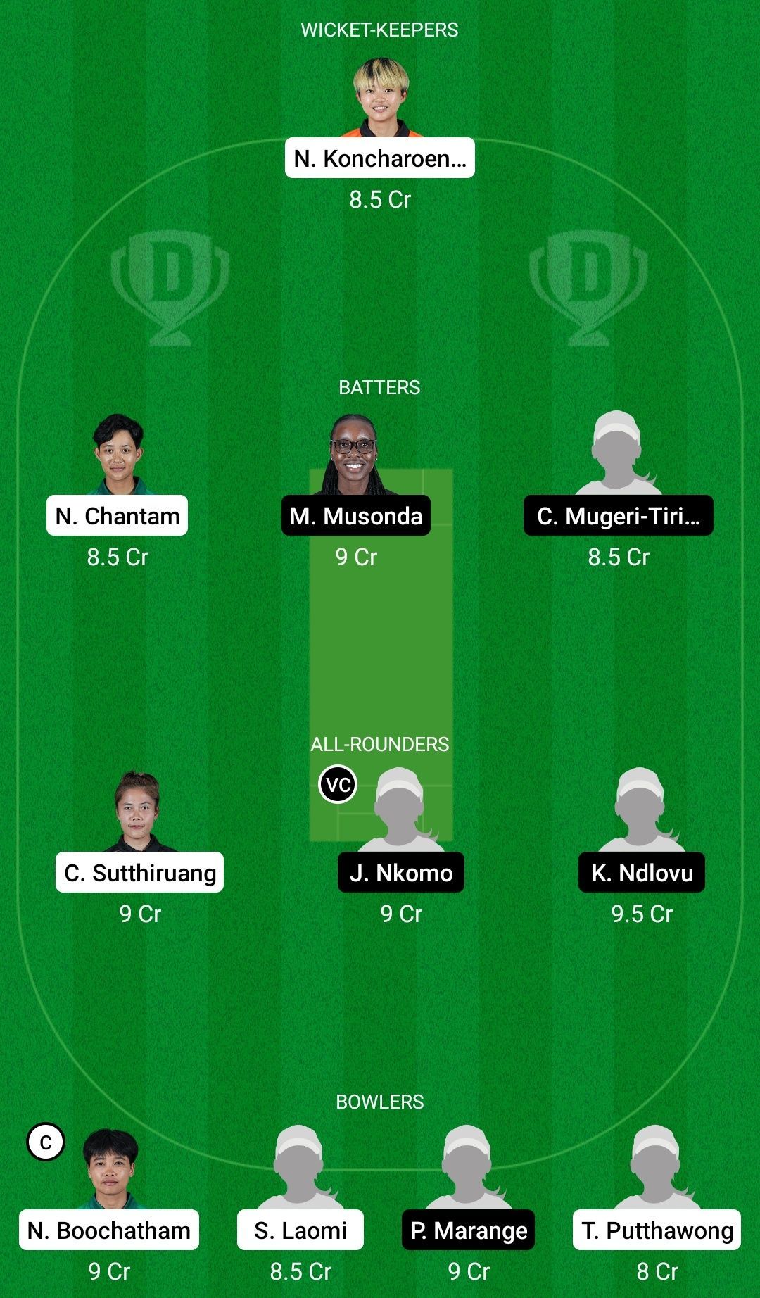 Dream11 Team for Zimbabwe Women vs Thailand Women - Women’s T20I Quadrangular Series 2022.