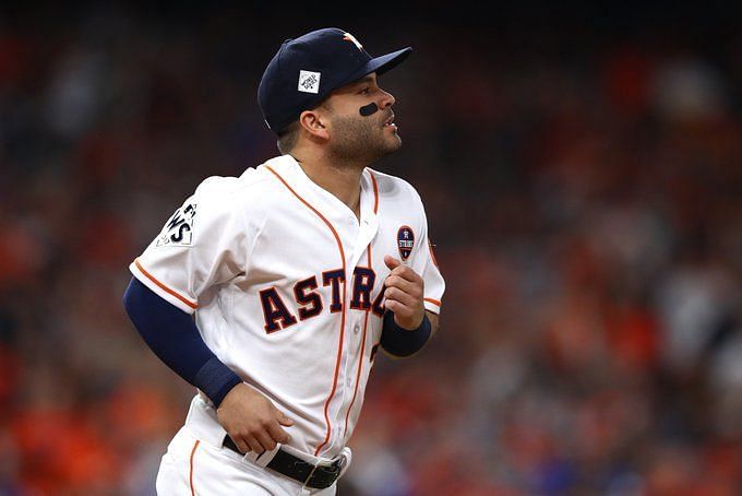 The Sporting News on X: Carlos Correa says one reason why Jose Altuve  didn't want his shirt ripped off is because the Astros star had an  unfinished tattoo that looked kinda bad. (