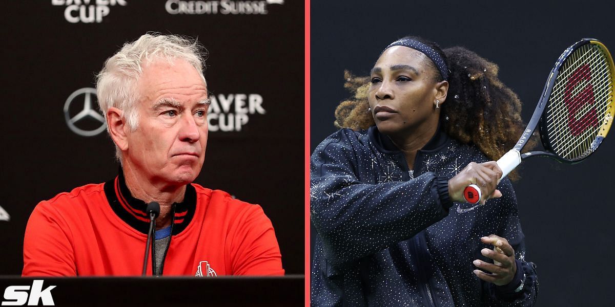 John McEnroe is not happy with the idea that Serena Williams could have beaten him.