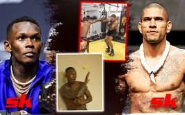 Watch: Alex Pereira trolls Israel Adesanya's recent tennis ball video by training on top of a hoverboard