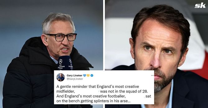 "A gentle reminder" - Gary Lineker slams Gareth Southgate for not picking England's most creative duo