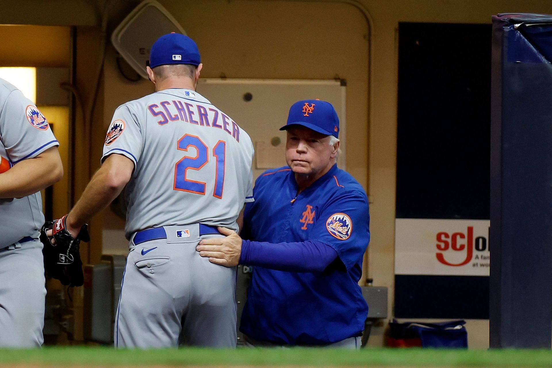 Mets: Postseason celebration after Max Scherzer defeats Brewers