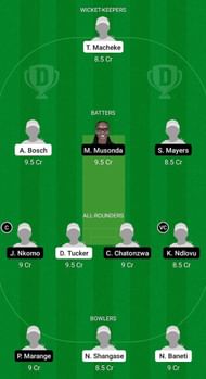 SAW-E vs ZM-W Fantasy Suggestion Team 1