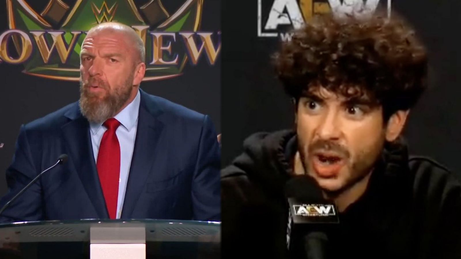 Triple H (Left), Tony Khan (Right).