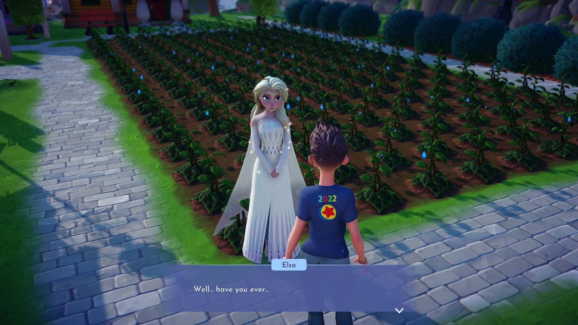 Elsa needs your help in Disney Dreamlight Valley (Image via YouTube - Mirraj Gaming)